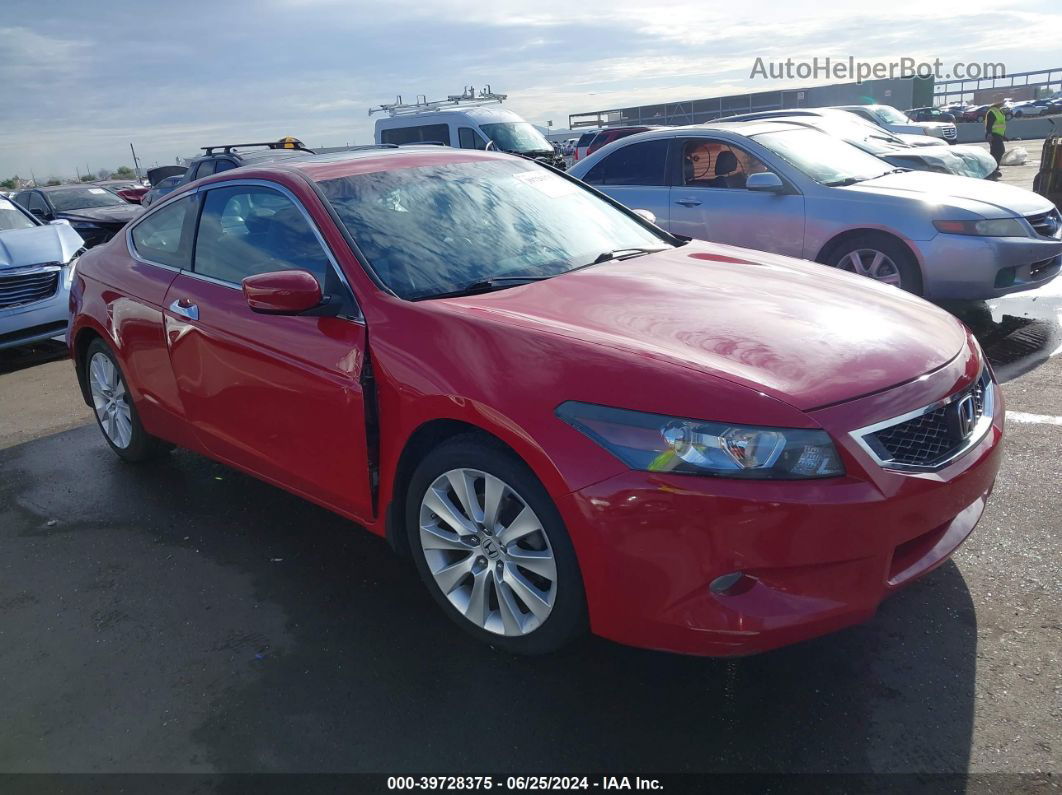 2008 Honda Accord 3.5 Ex-l Red vin: 1HGCS22858A007443