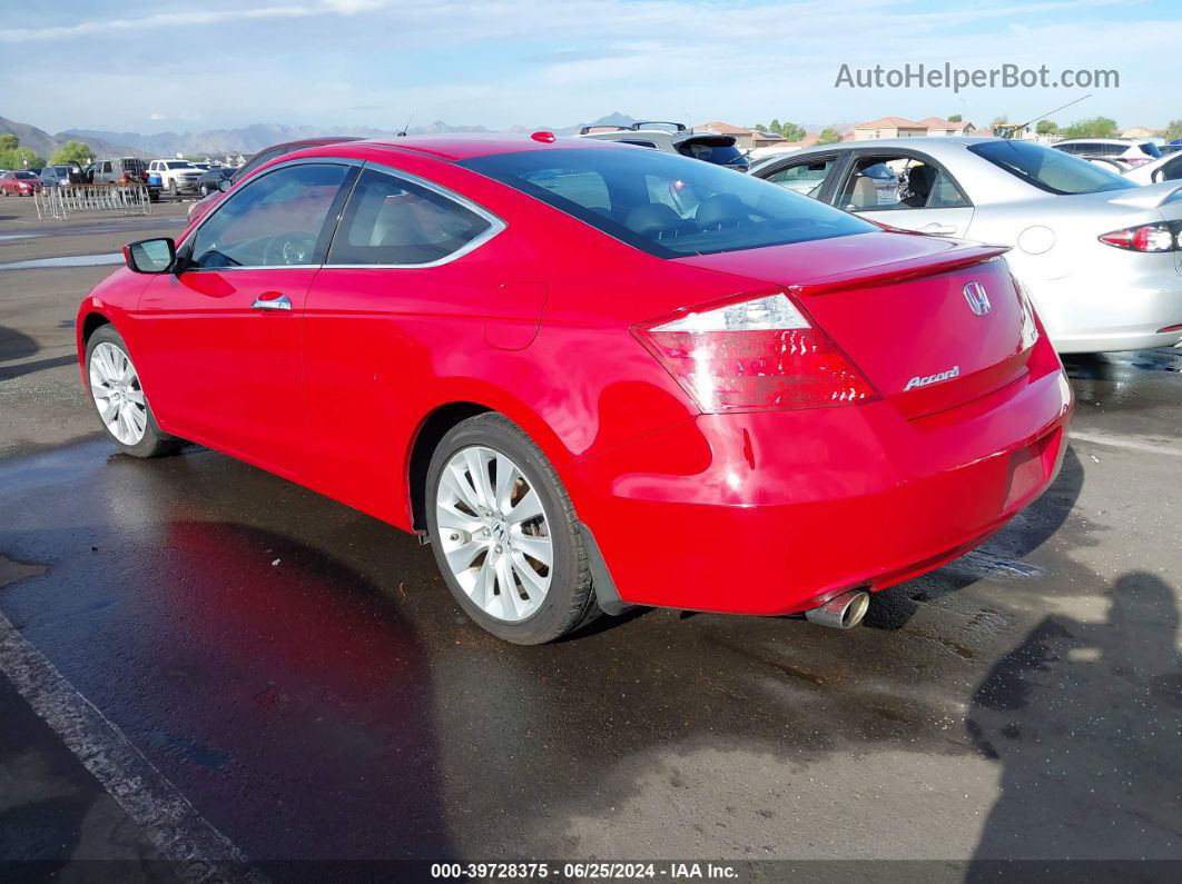 2008 Honda Accord 3.5 Ex-l Red vin: 1HGCS22858A007443