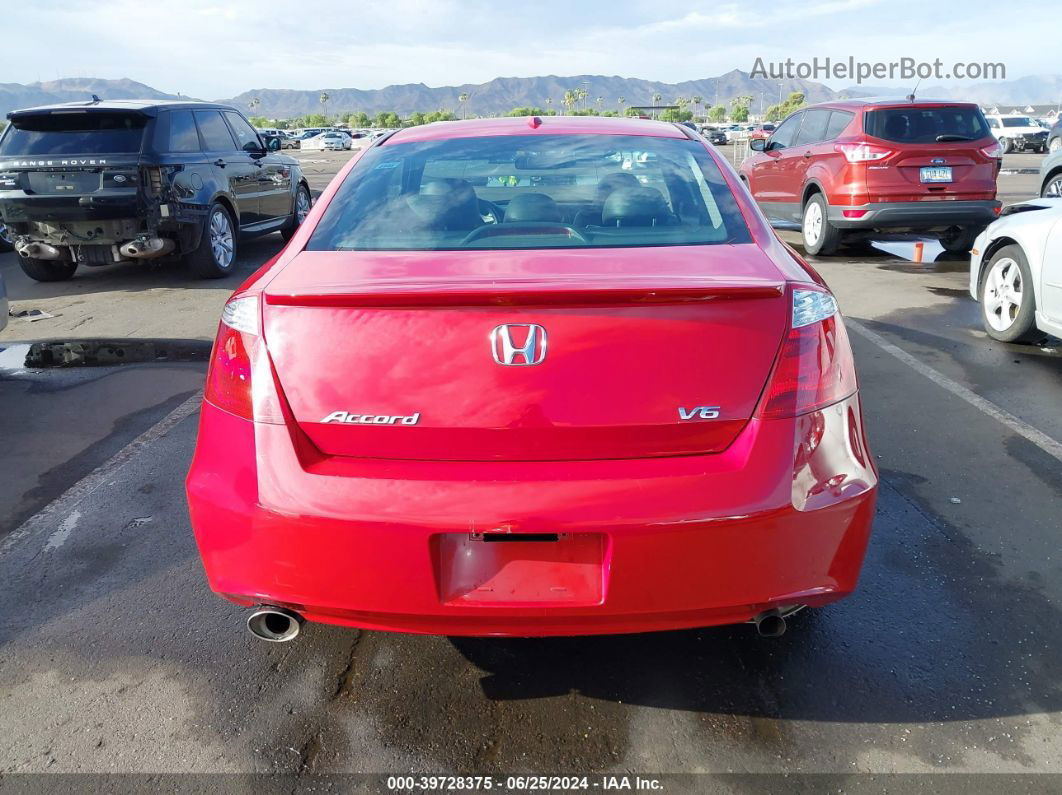 2008 Honda Accord 3.5 Ex-l Red vin: 1HGCS22858A007443