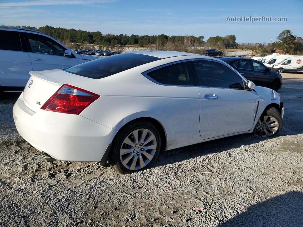 2009 Honda Accord Exl White vin: 1HGCS22859A003068