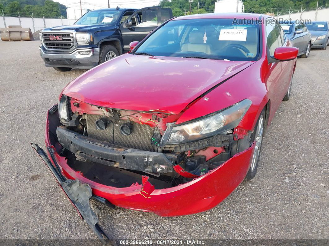 2008 Honda Accord 3.5 Ex-l Red vin: 1HGCS22868A011114