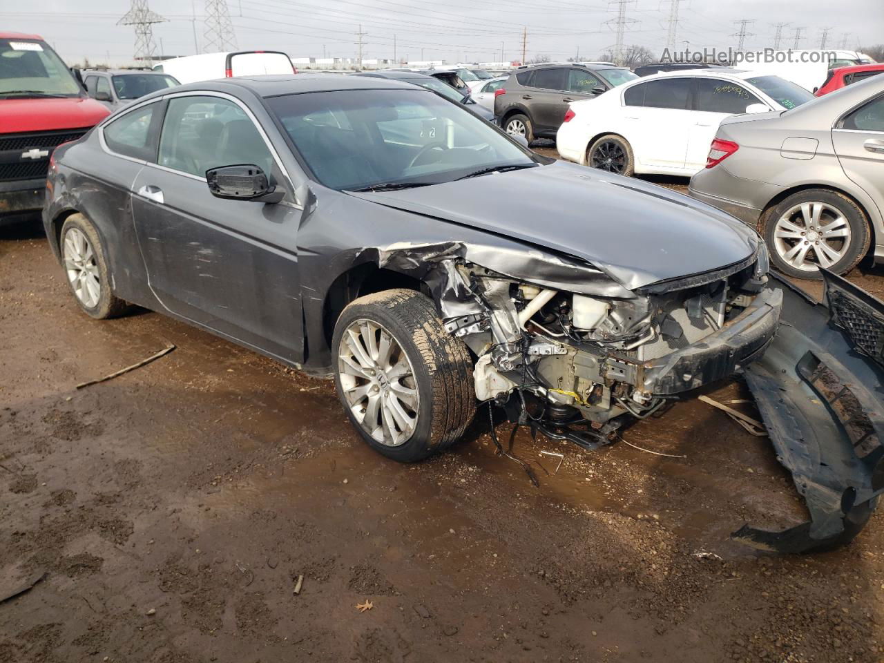 2009 Honda Accord Exl Gray vin: 1HGCS22869A005556