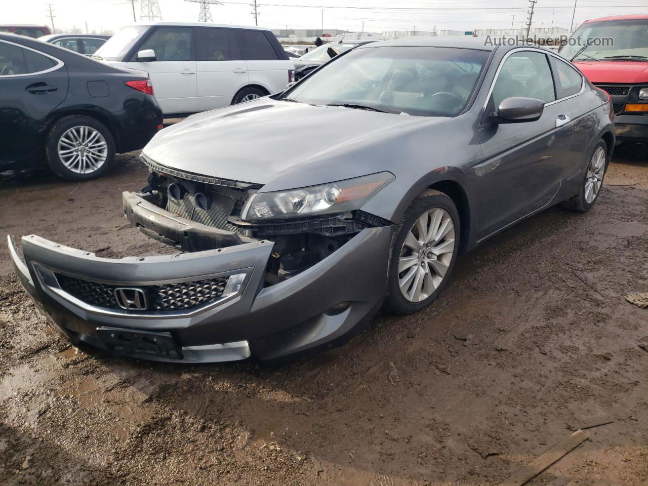 2009 Honda Accord Exl Серый vin: 1HGCS22869A005556