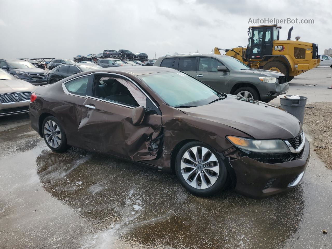 2014 Honda Accord Lx-s Brown vin: 1HGCT1B33EA010378