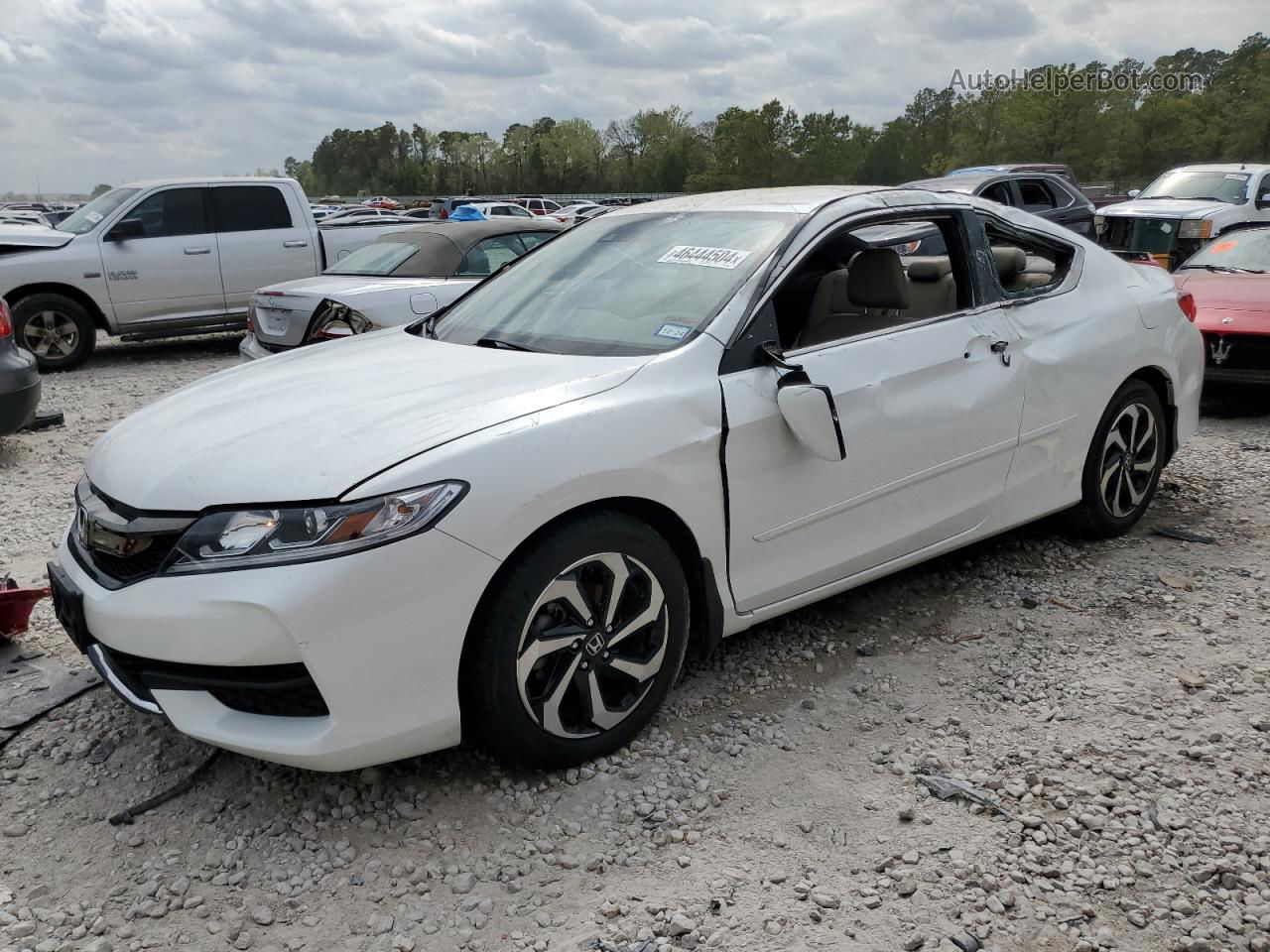 2017 Honda Accord Lx-s White vin: 1HGCT1B45HA003462