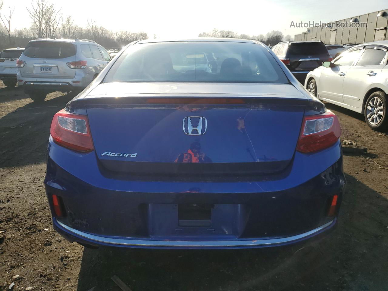 2014 Honda Accord Ex Blue vin: 1HGCT1B71EA007465