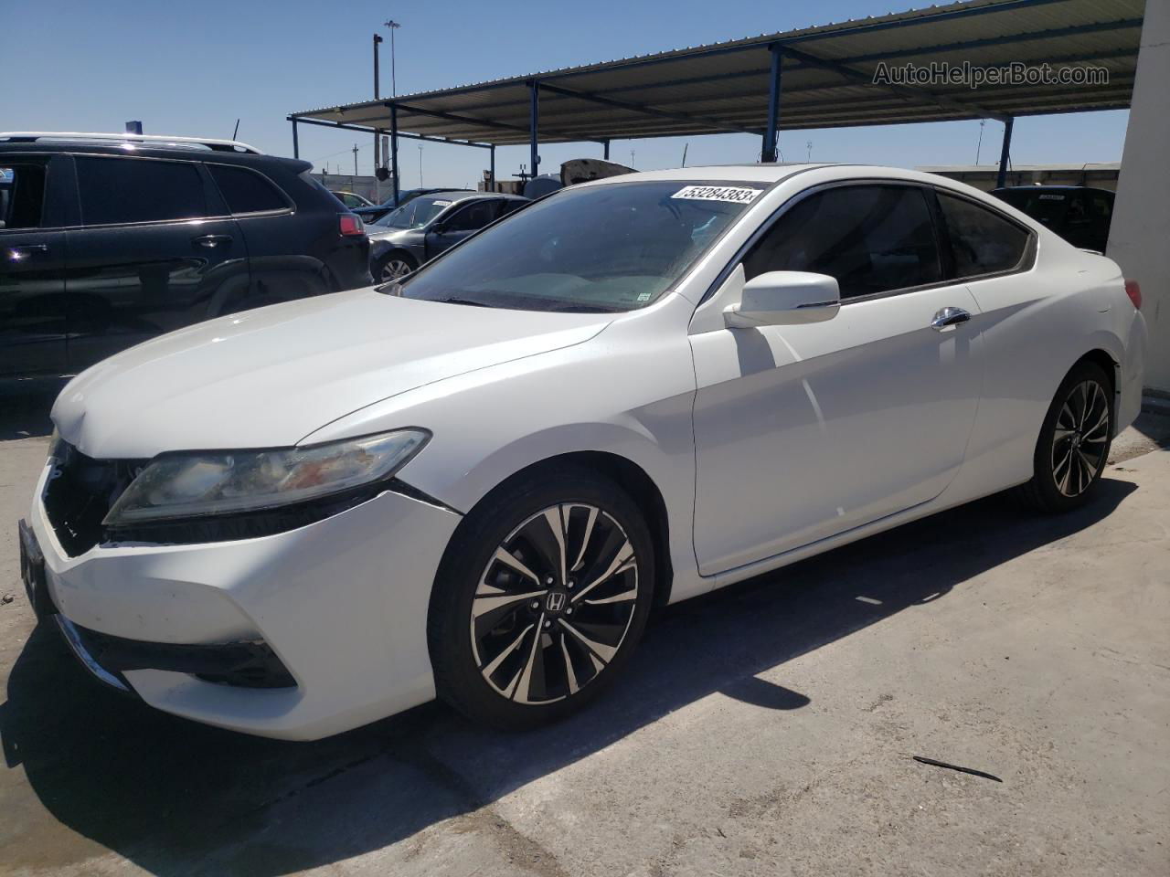 2017 Honda Accord Ex White vin: 1HGCT1B71HA004876