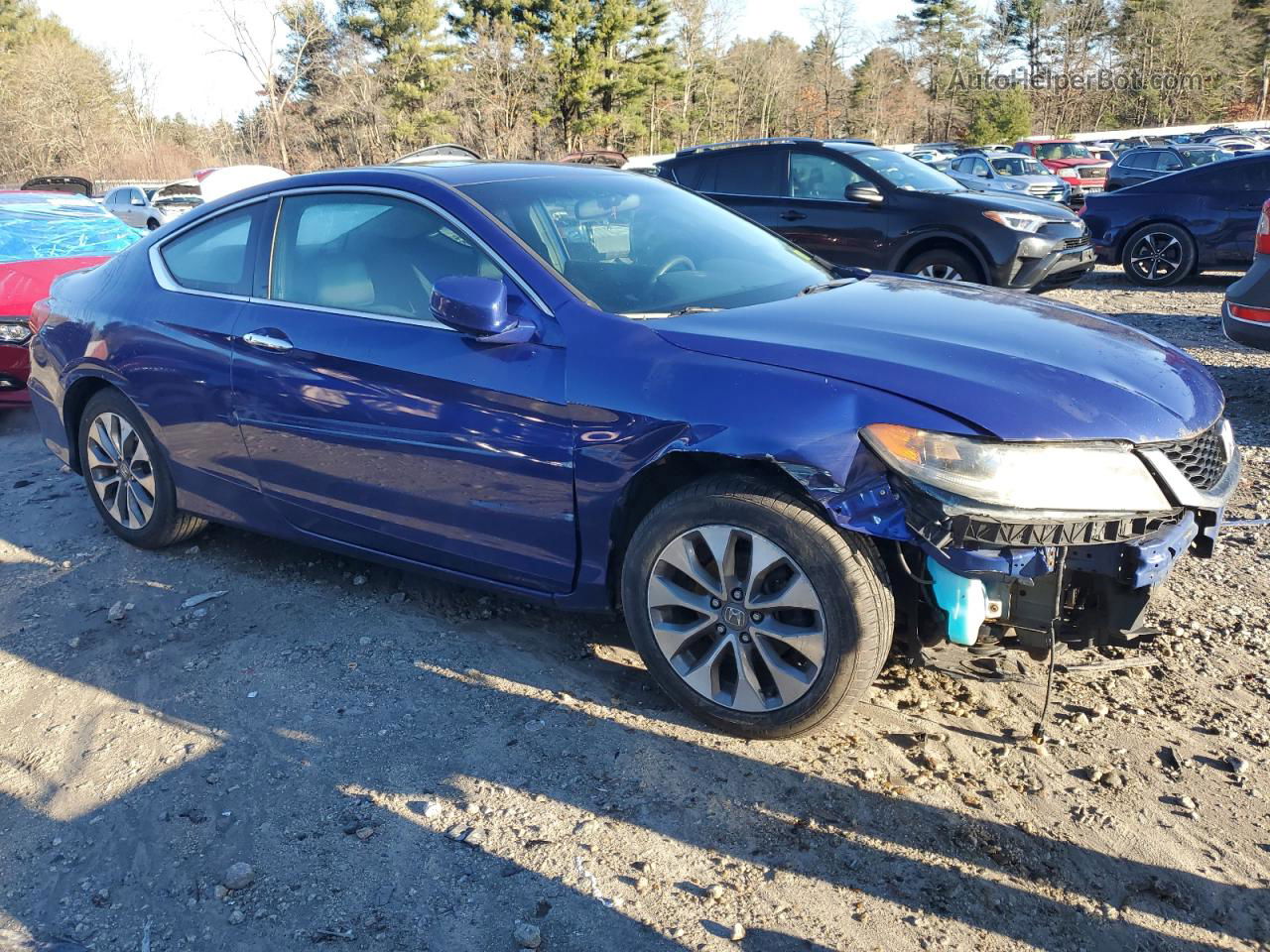 2014 Honda Accord Ex Синий vin: 1HGCT1B72EA001111