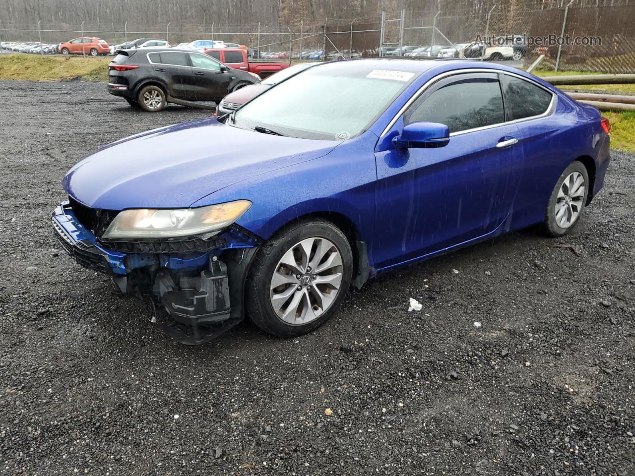 2014 Honda Accord Ex Blue vin: 1HGCT1B74EA011543