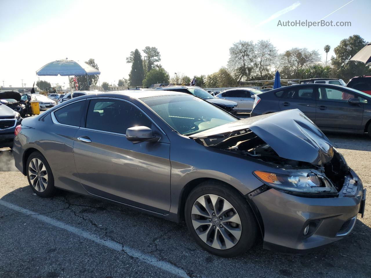 2015 Honda Accord Ex Gray vin: 1HGCT1B74FA012452