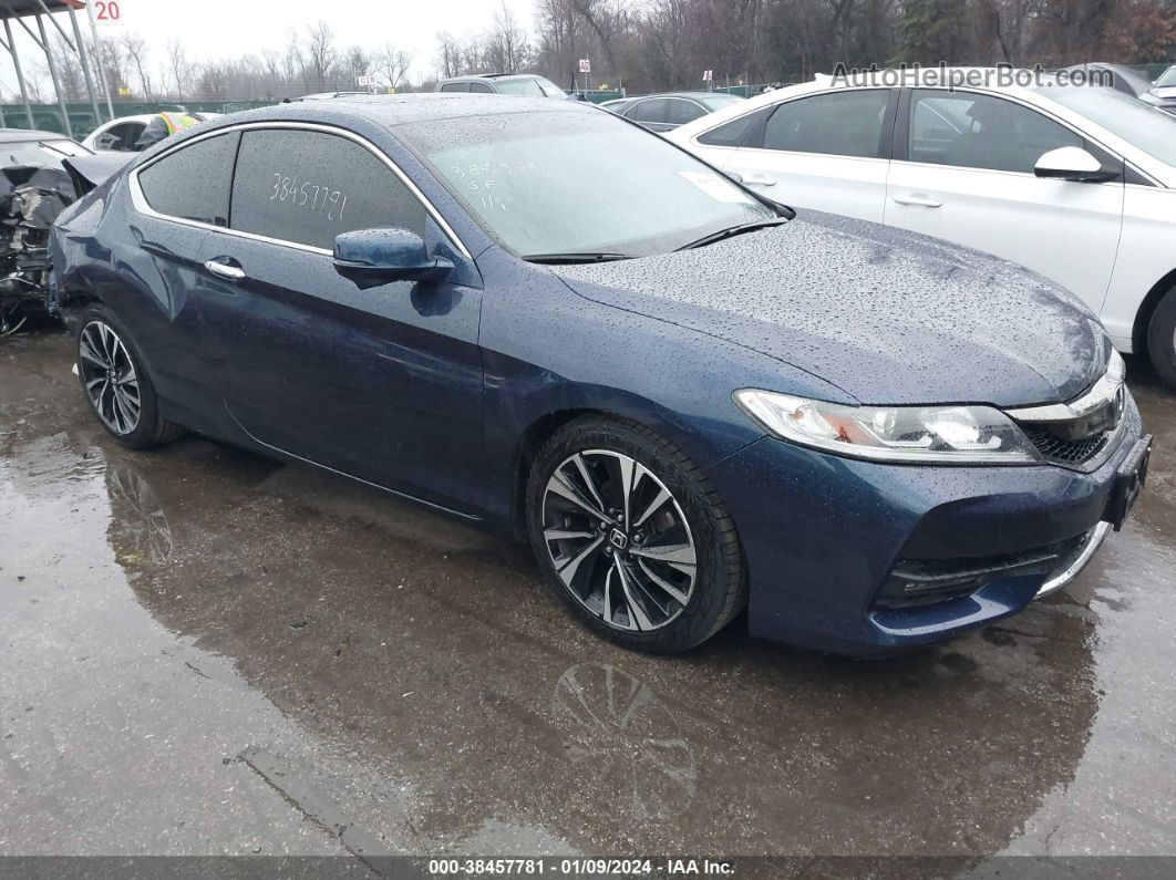 2017 Honda Accord Ex Blue vin: 1HGCT1B74HA002619