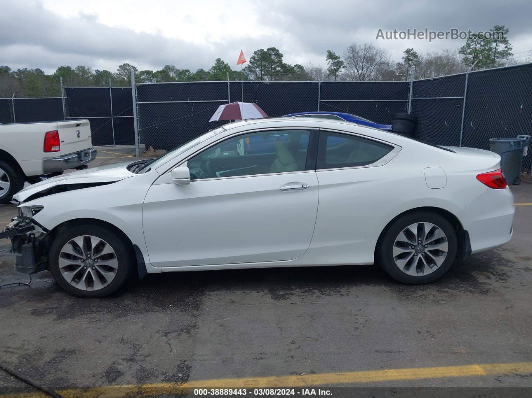 2015 Honda Accord Ex White vin: 1HGCT1B75FA009060