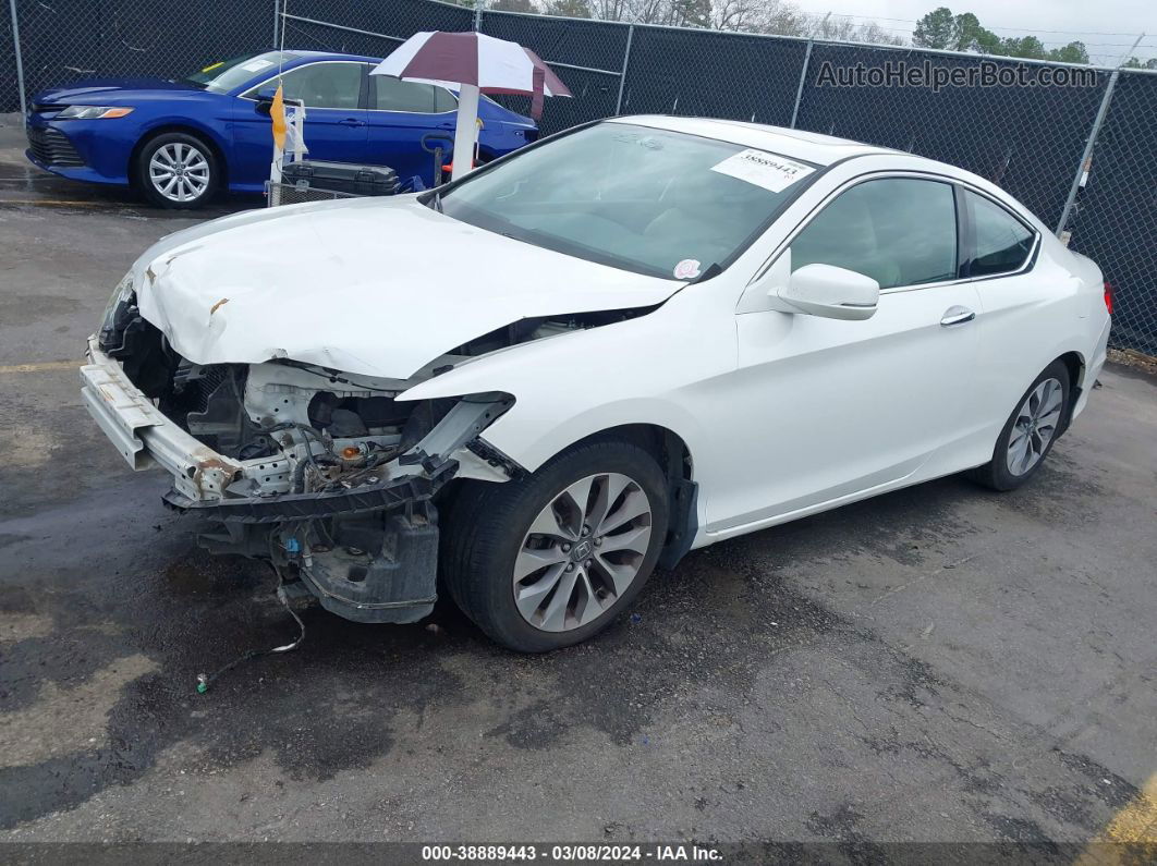 2015 Honda Accord Ex White vin: 1HGCT1B75FA009060