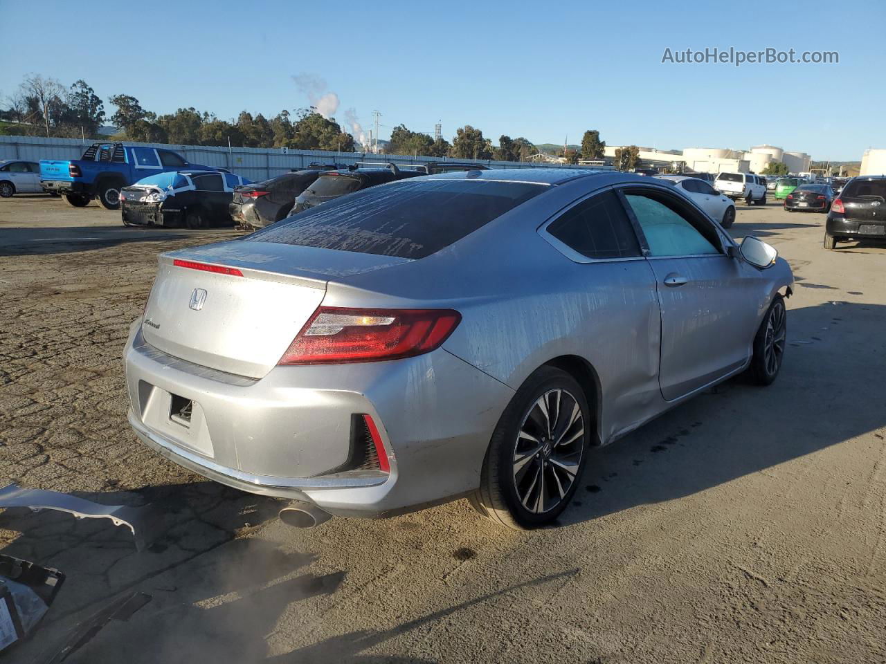 2017 Honda Accord Ex Silver vin: 1HGCT1B75HA002080