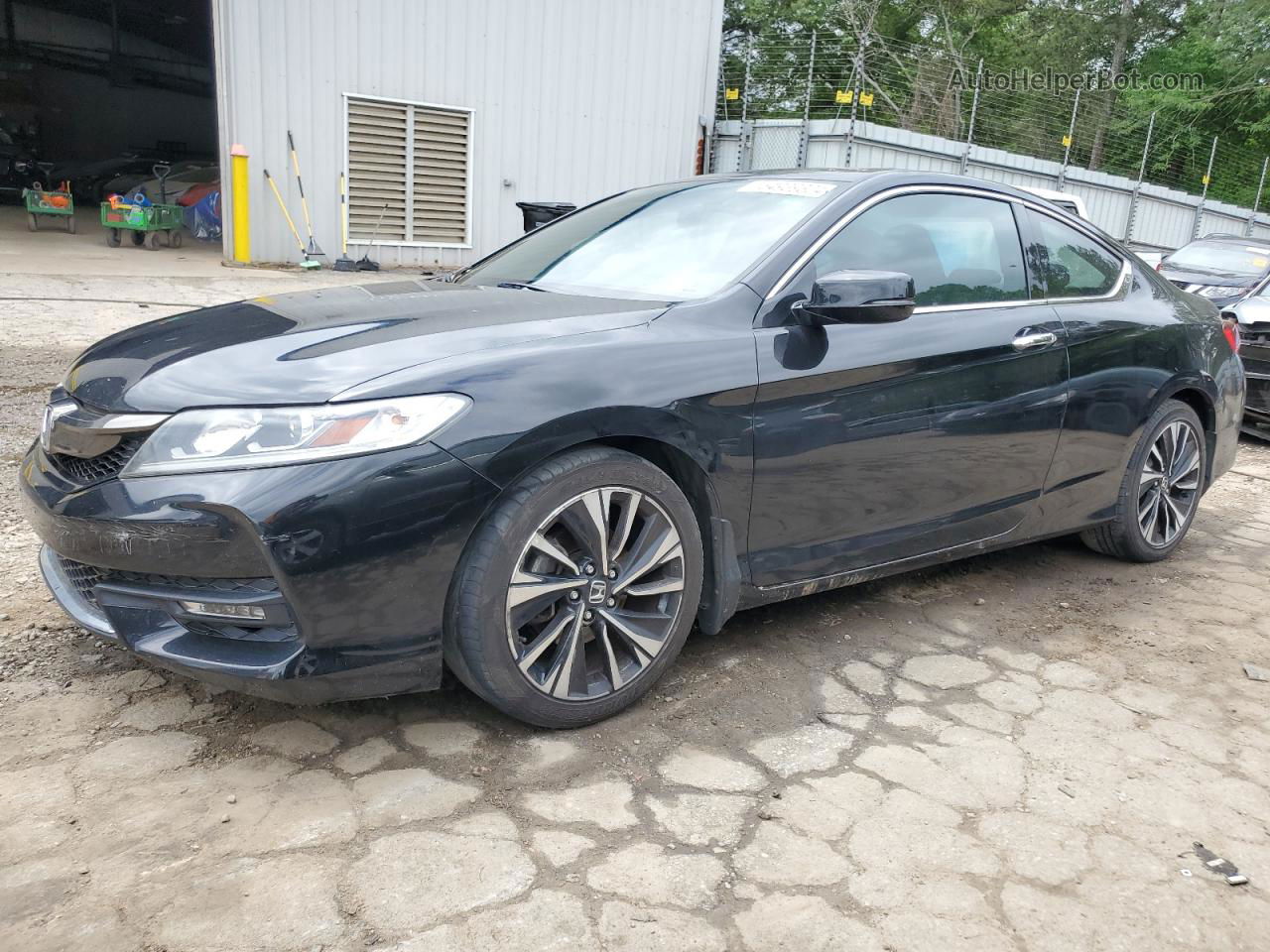 2017 Honda Accord Ex Black vin: 1HGCT1B76HA008566