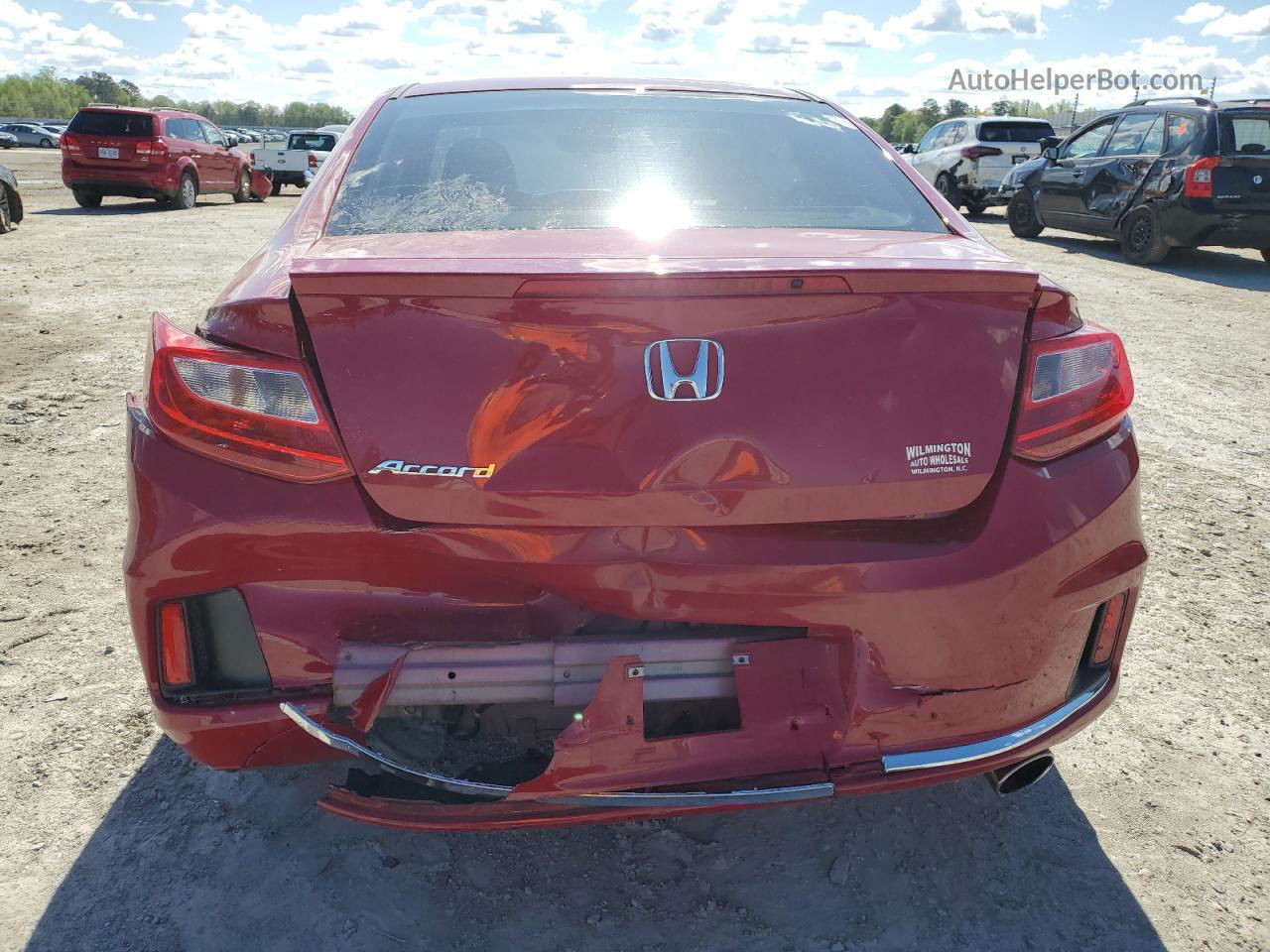 2014 Honda Accord Ex Красный vin: 1HGCT1B77EA001203