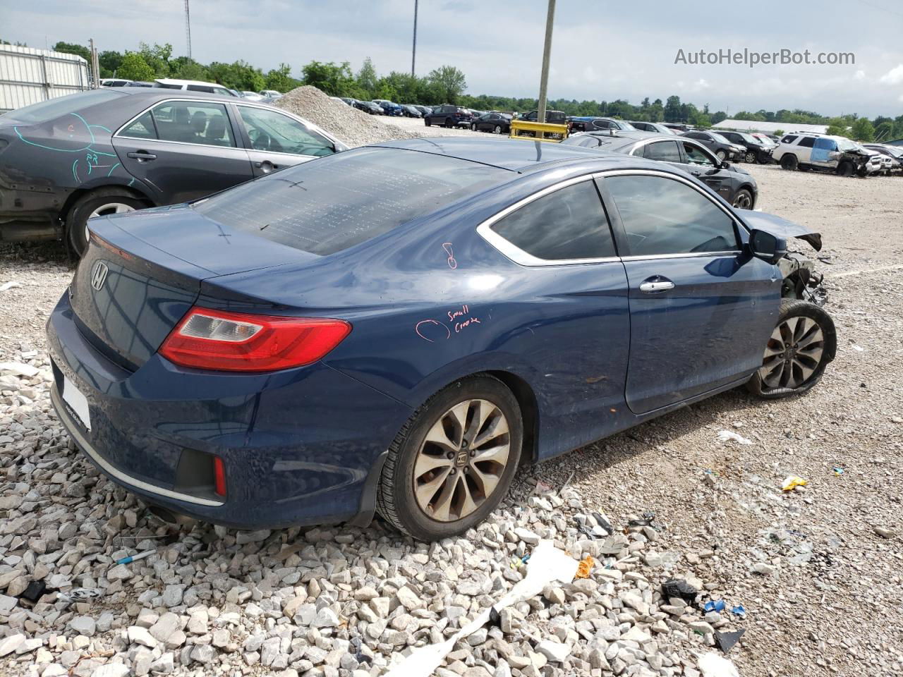 2015 Honda Accord Ex Blue vin: 1HGCT1B79FA015363