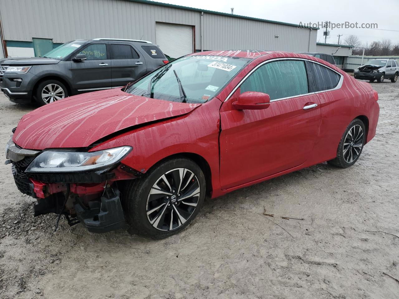 2017 Honda Accord Ex Red vin: 1HGCT1B79HA002101