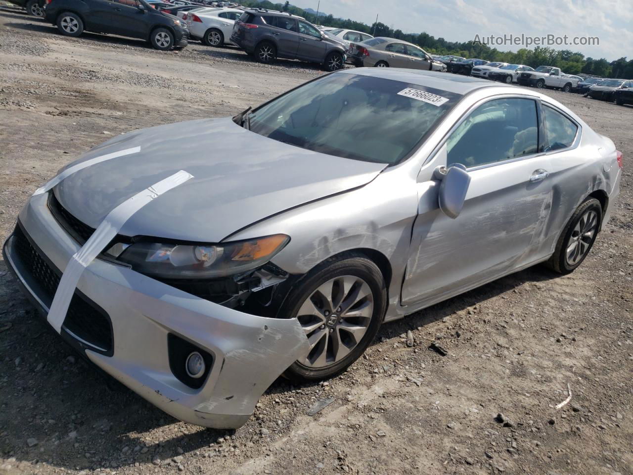 2014 Honda Accord Ex Silver vin: 1HGCT1B7XEA016486