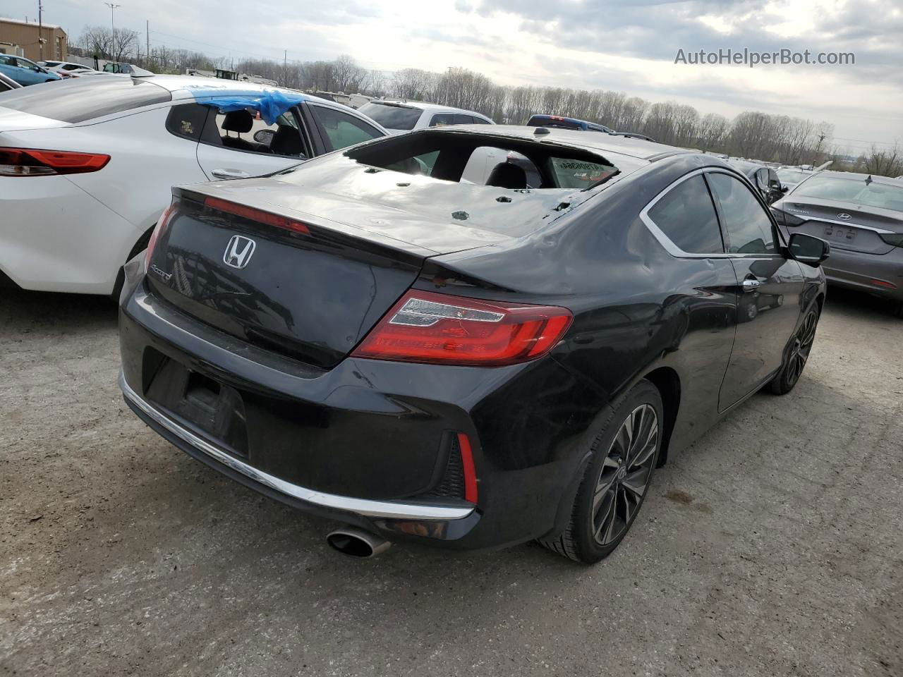 2017 Honda Accord Exl Черный vin: 1HGCT1B81HA000092