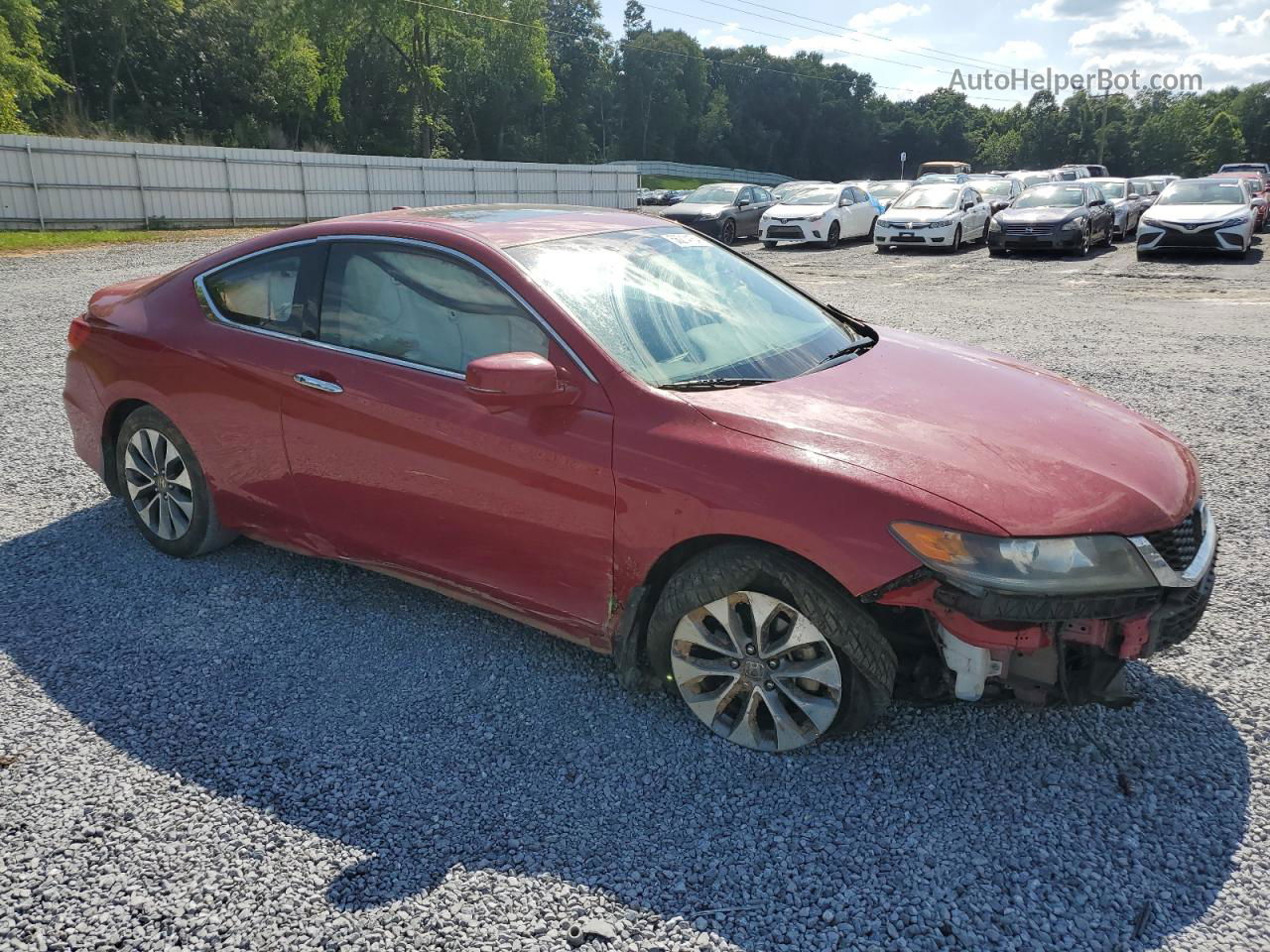 2015 Honda Accord Exl Red vin: 1HGCT1B83FA008644