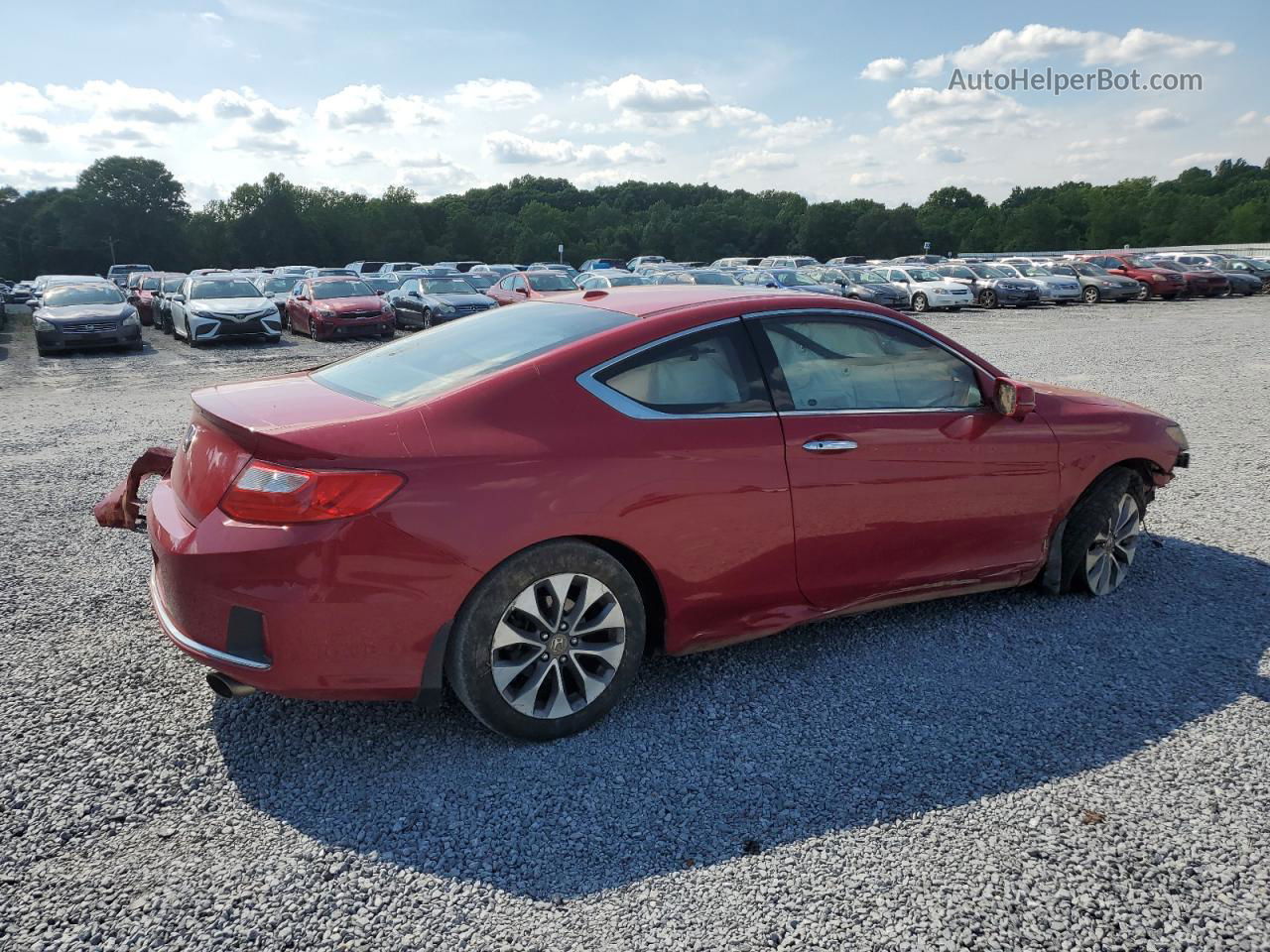 2015 Honda Accord Exl Red vin: 1HGCT1B83FA008644