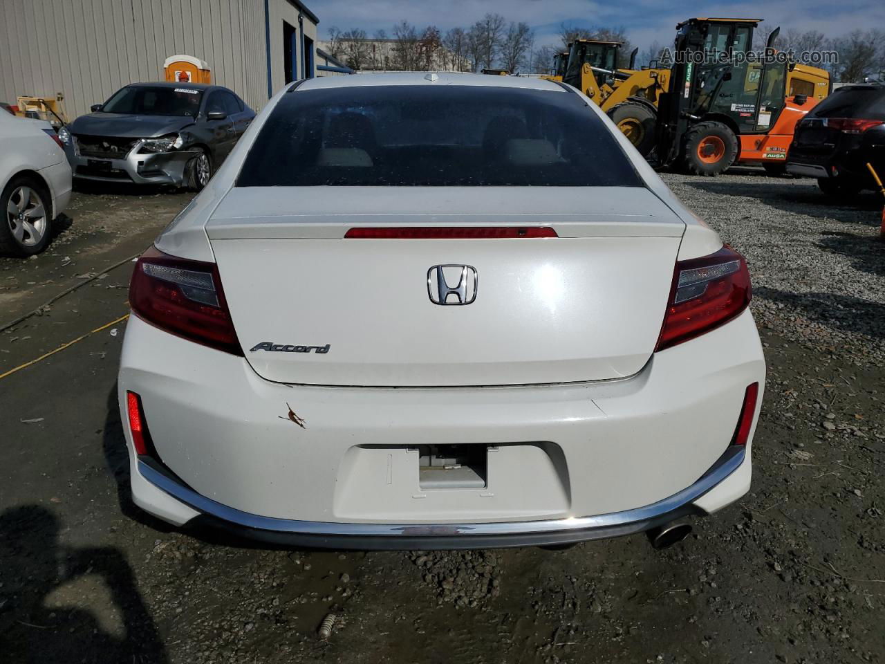 2017 Honda Accord Exl White vin: 1HGCT1B83HA006363