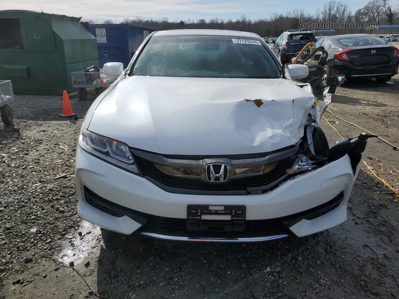 2017 Honda Accord Exl White vin: 1HGCT1B83HA006363