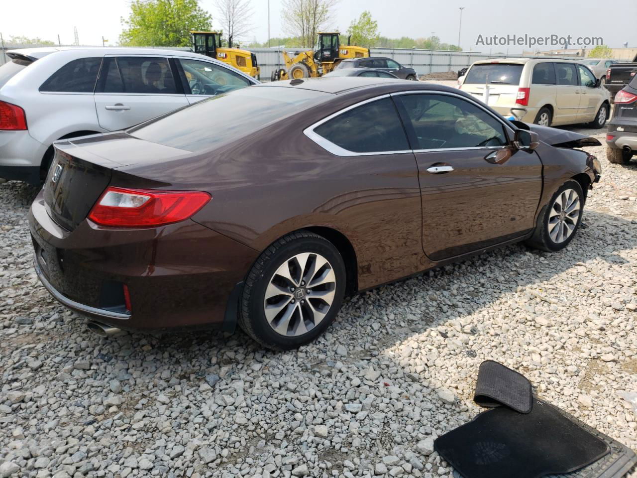 2015 Honda Accord Exl Brown vin: 1HGCT1B84FA008801