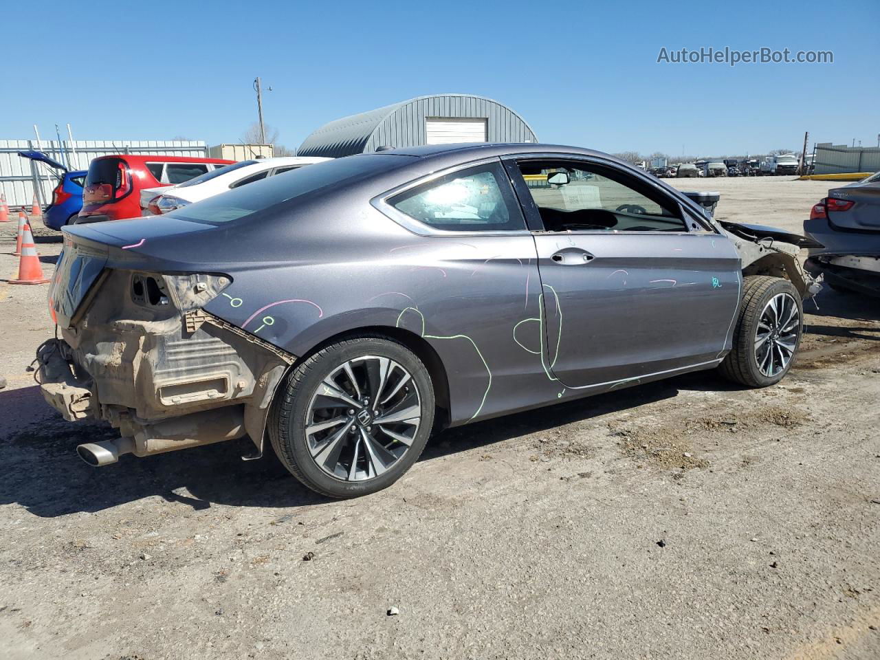 2016 Honda Accord Exl Угольный vin: 1HGCT1B84GA009741