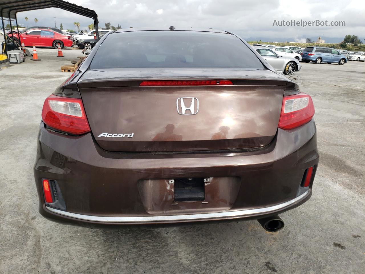 2014 Honda Accord Exl Brown vin: 1HGCT1B86EA009284