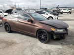 2014 Honda Accord Exl Brown vin: 1HGCT1B86EA009284