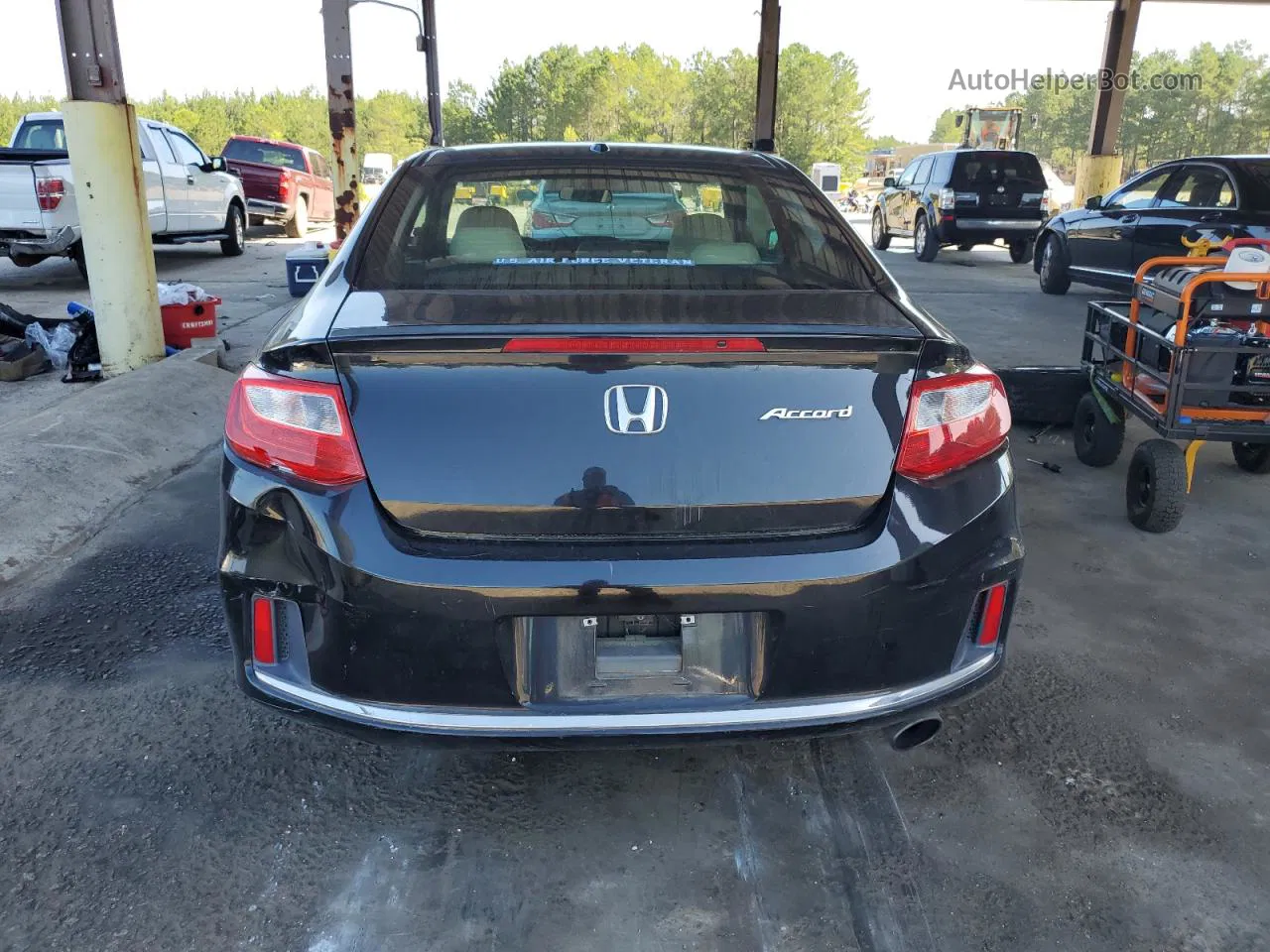 2014 Honda Accord Exl Черный vin: 1HGCT1B87EA013800