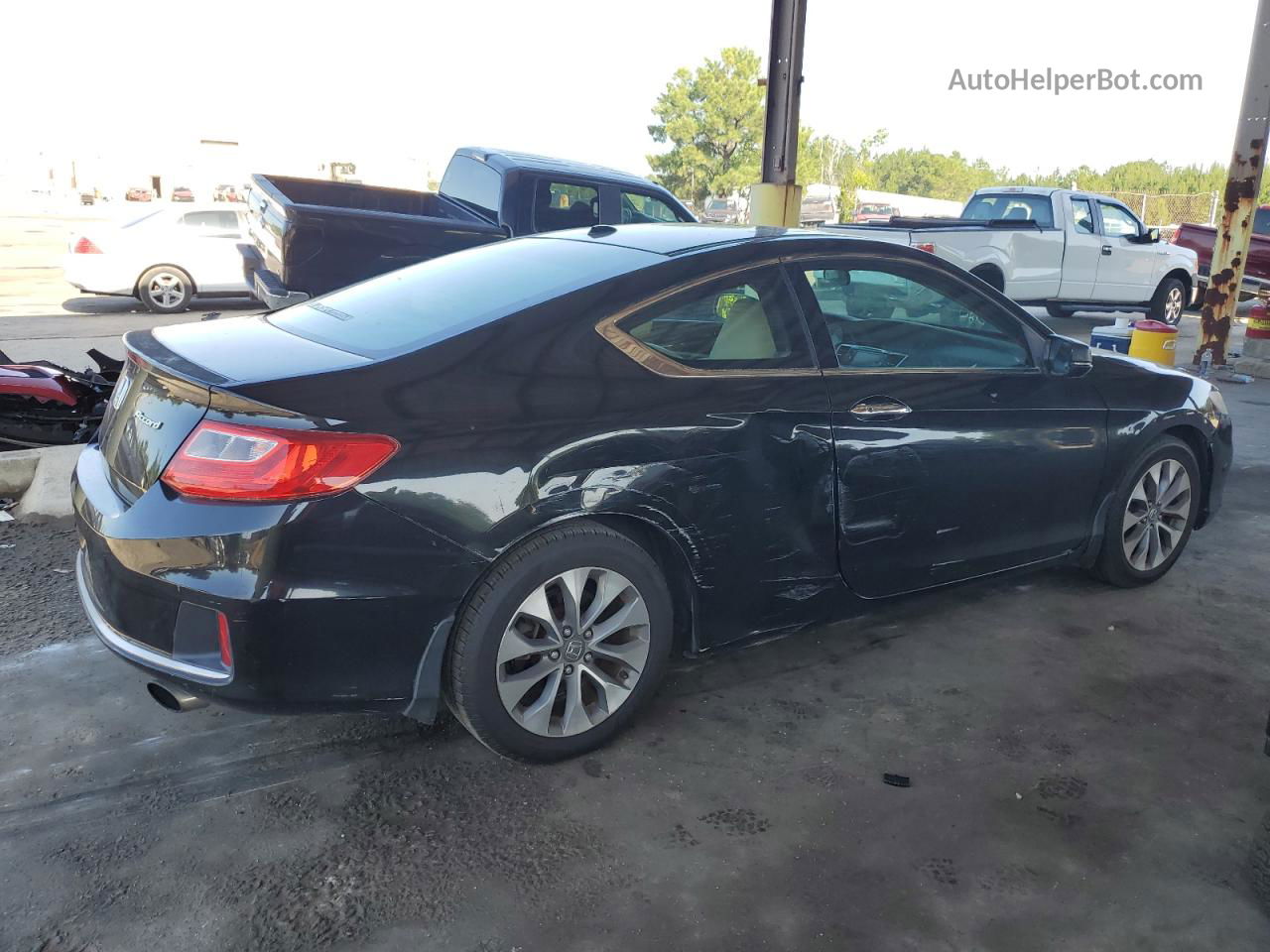 2014 Honda Accord Exl Черный vin: 1HGCT1B87EA013800