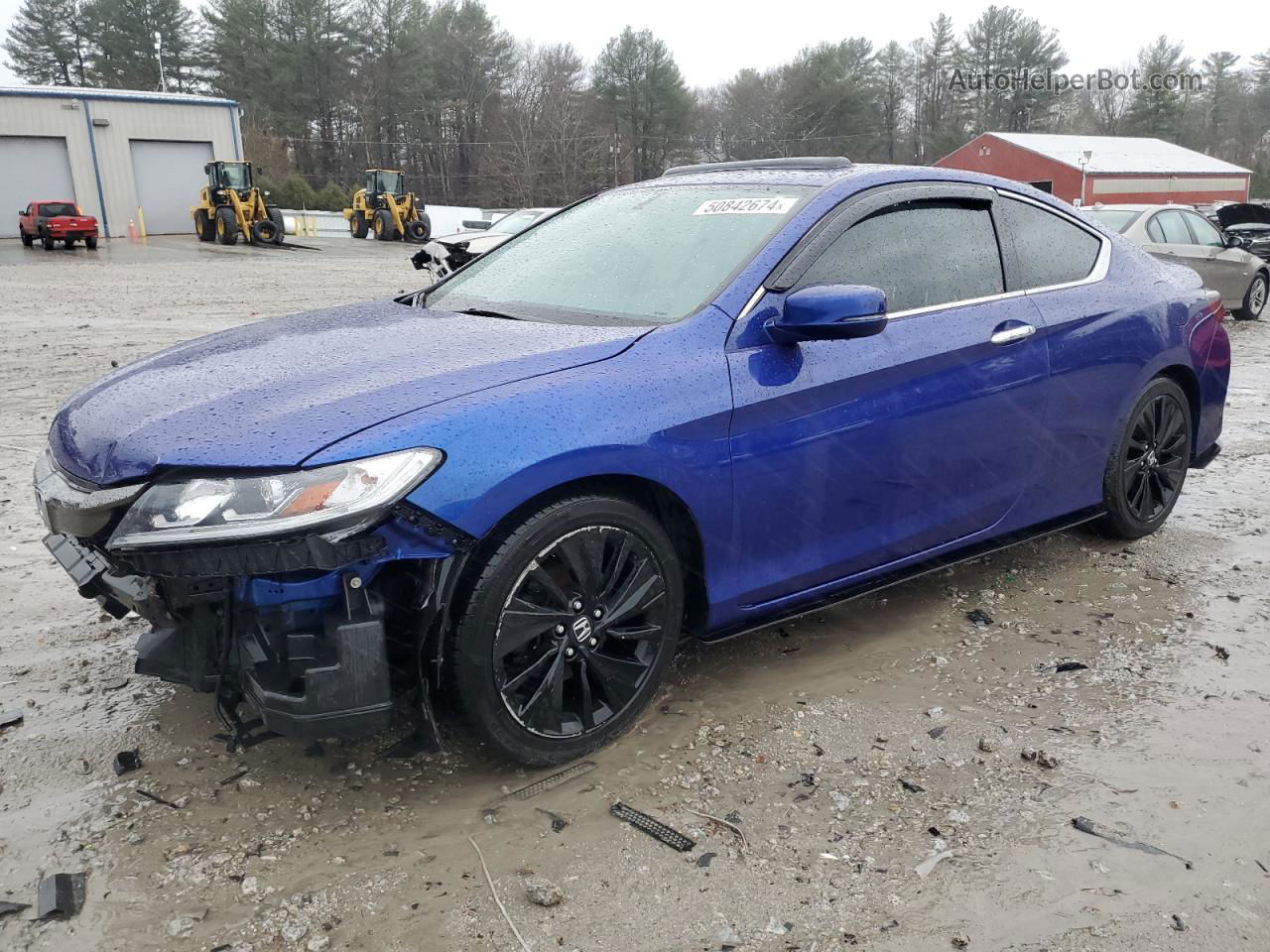 2016 Honda Accord Exl Blue vin: 1HGCT1B87GA007370