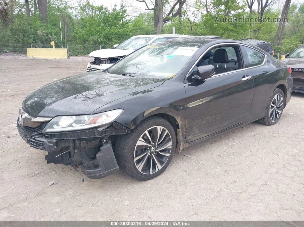 2017 Honda Accord Ex-l V6 Black vin: 1HGCT2A85HA005366