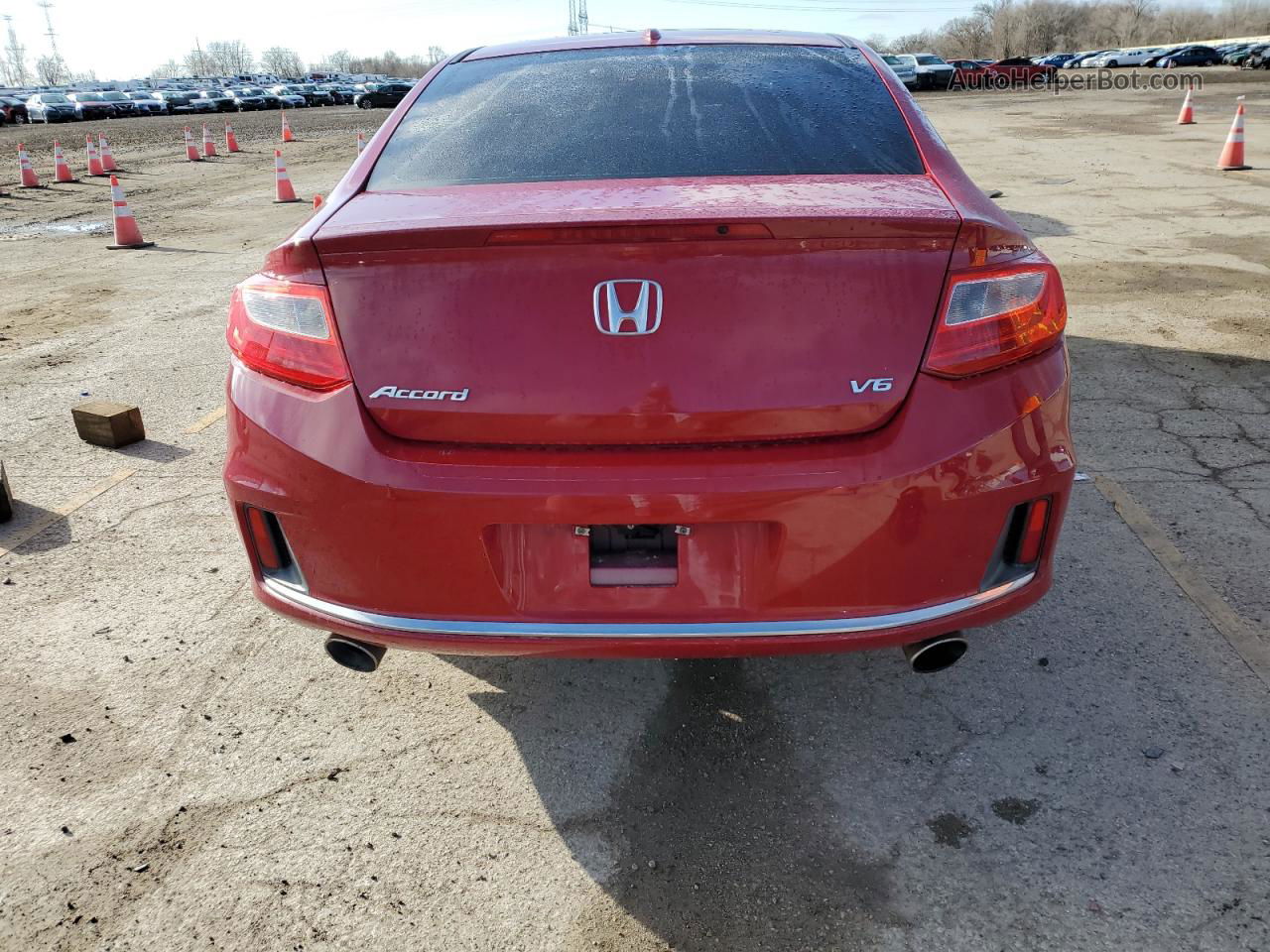 2014 Honda Accord Exl Red vin: 1HGCT2A86EA007901