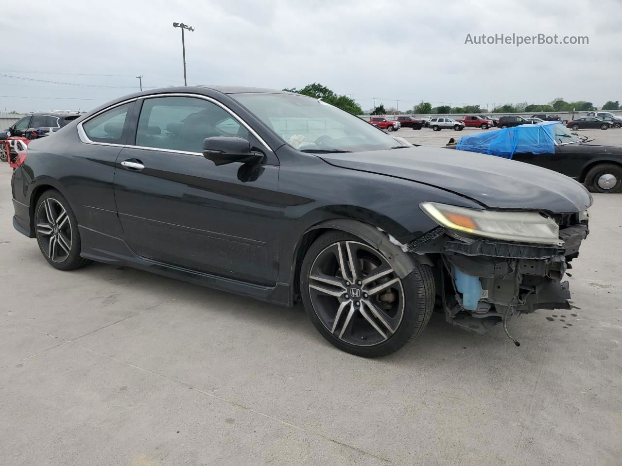 2016 Honda Accord Touring Black vin: 1HGCT2B06GA001141