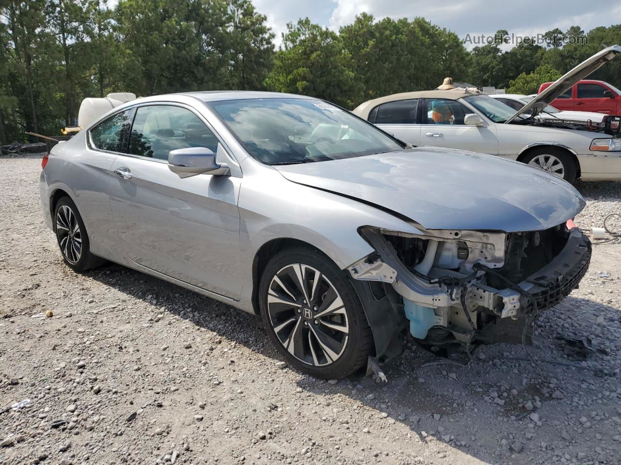 2017 Honda Accord Exl Silver vin: 1HGCT2B80HA005645