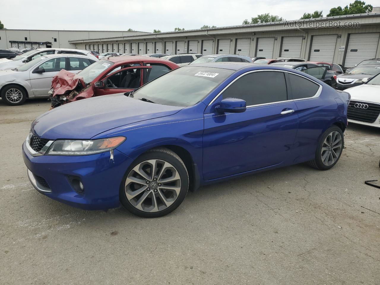 2015 Honda Accord Exl Blue vin: 1HGCT2B81FA006008