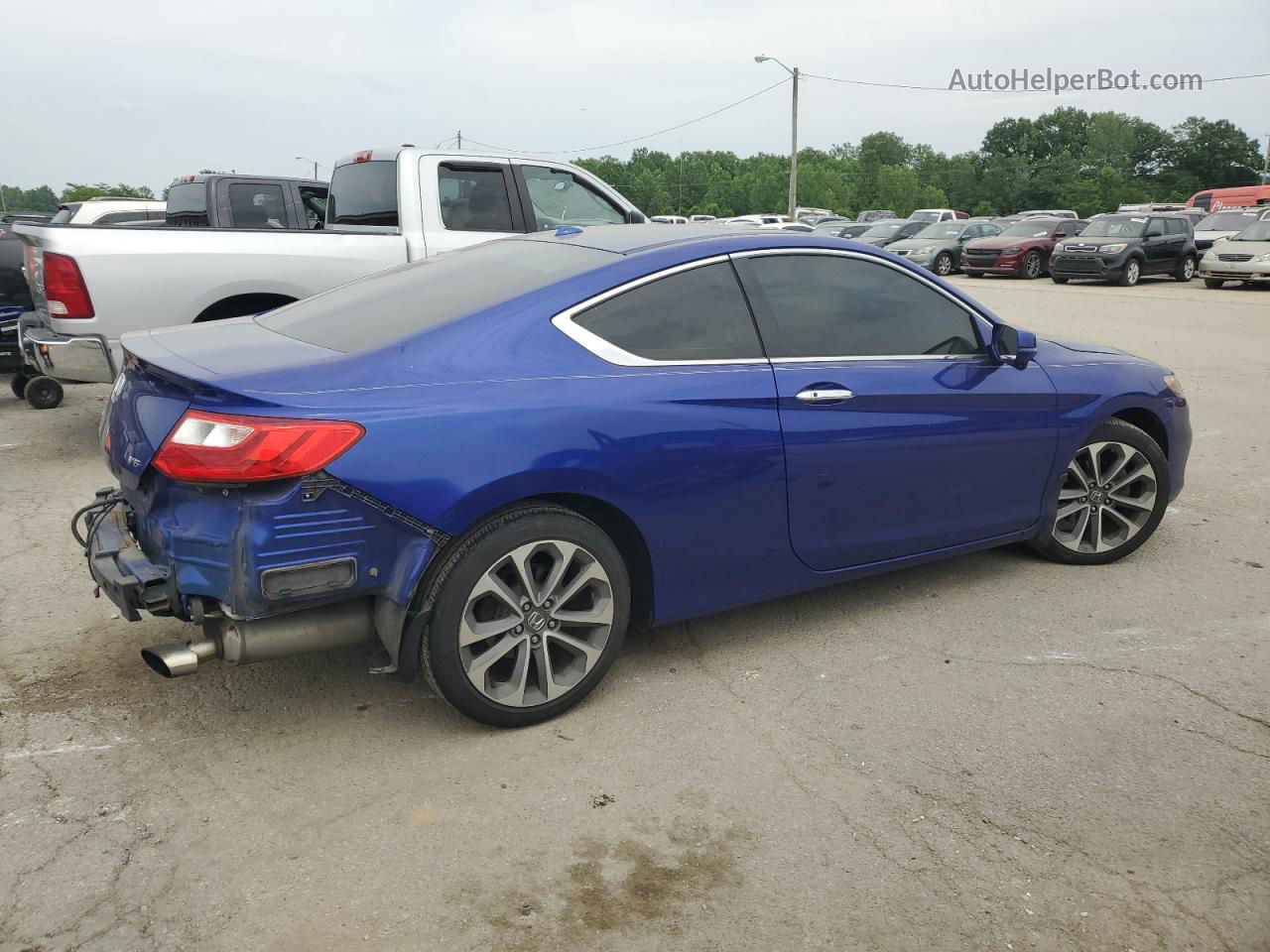 2015 Honda Accord Exl Blue vin: 1HGCT2B81FA006008