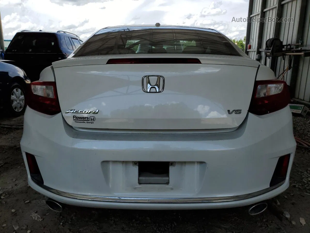 2015 Honda Accord Exl White vin: 1HGCT2B82FA004591