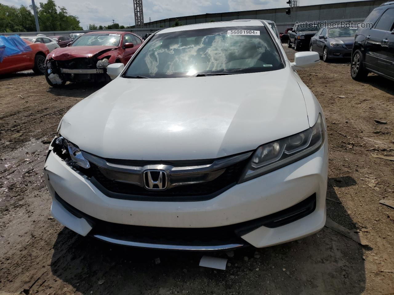 2016 Honda Accord Exl White vin: 1HGCT2B82GA001174