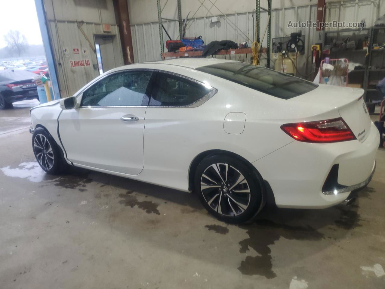 2017 Honda Accord Exl White vin: 1HGCT2B82HA004027