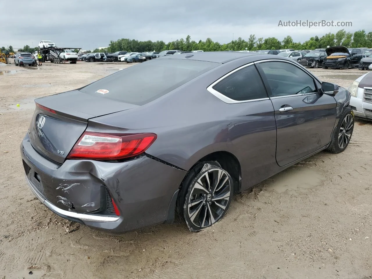 2017 Honda Accord Exl Gray vin: 1HGCT2B83HA006353