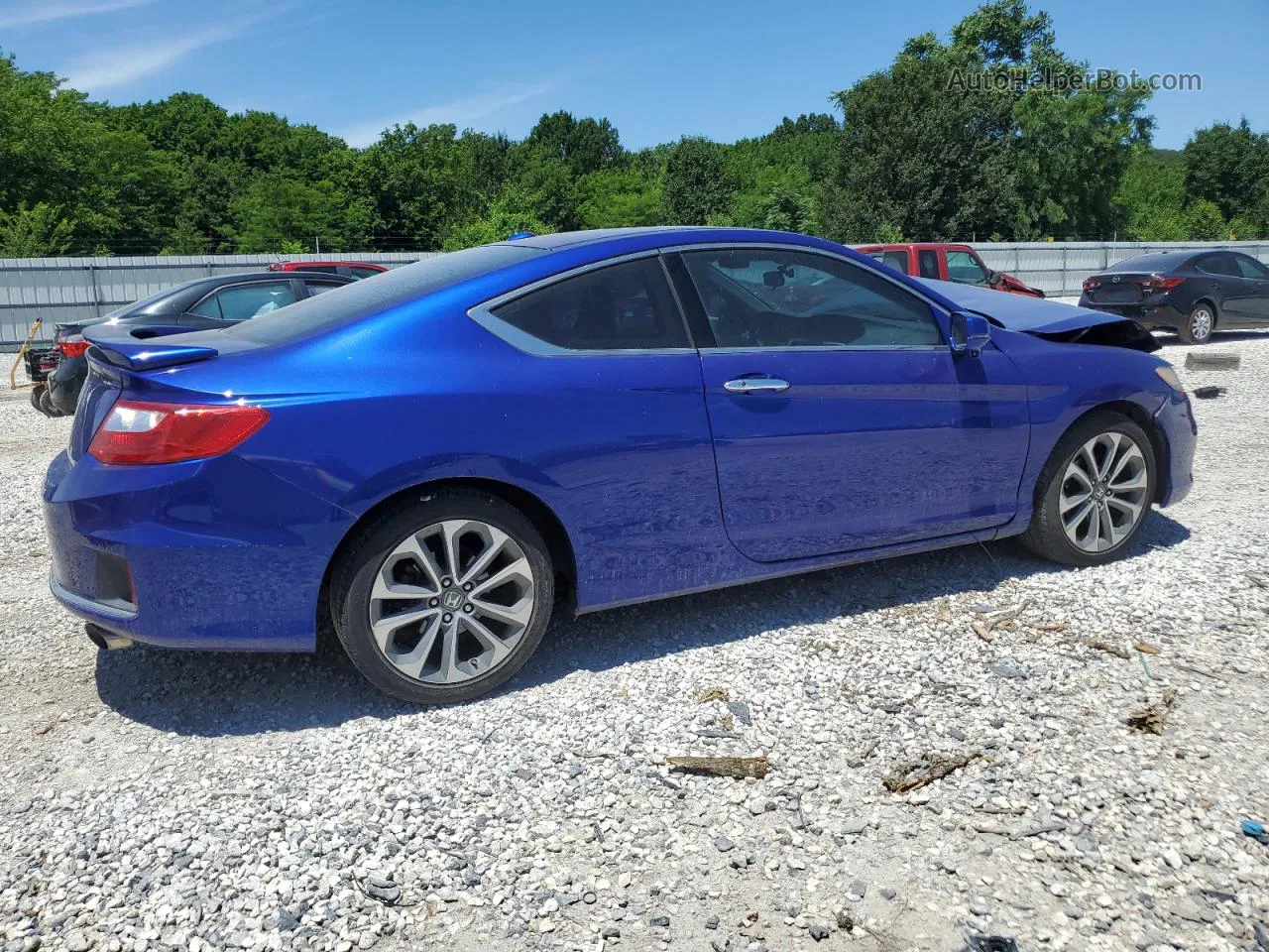 2014 Honda Accord Exl Blue vin: 1HGCT2B84EA007684