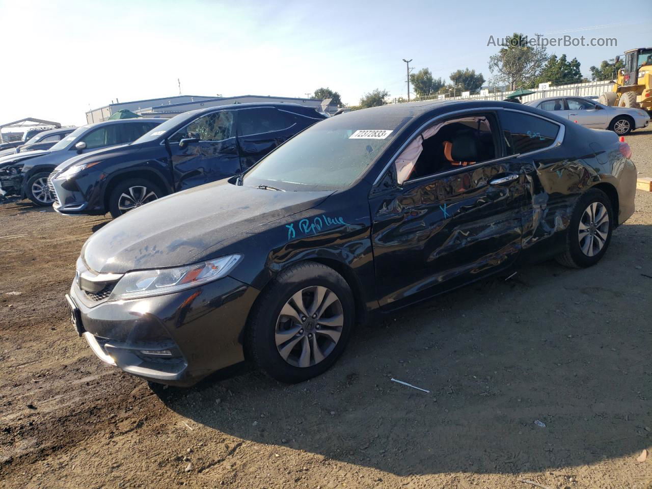 2017 Honda Accord Exl Черный vin: 1HGCT2B85HA001638