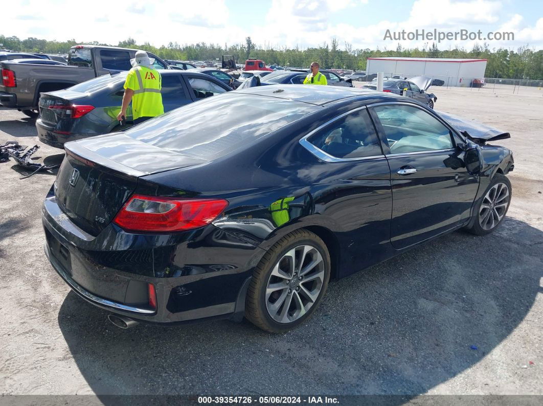 2014 Honda Accord Ex-l V-6 Black vin: 1HGCT2B86EA001028