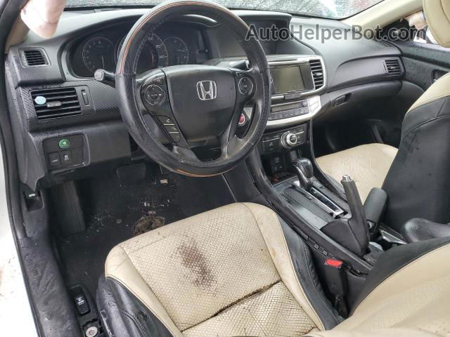 2014 Honda Accord Exl Белый vin: 1HGCT2B86EA008870