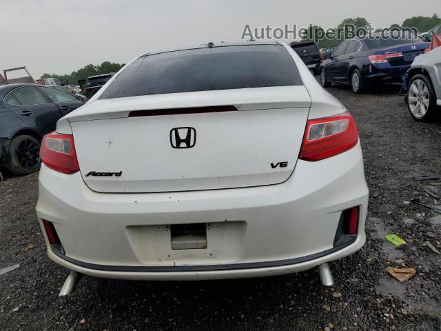 2014 Honda Accord Exl White vin: 1HGCT2B86EA008870